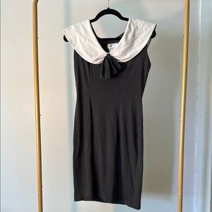 Elegant Black and White Dress